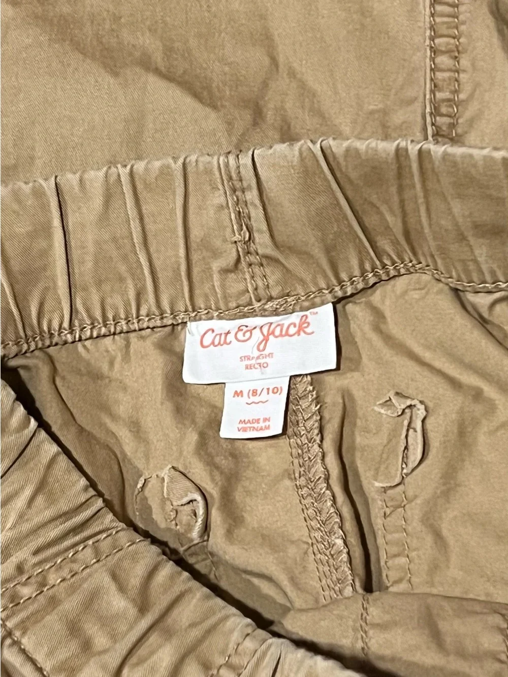 Cat & Jack Kids Cargo Pants - 4 pair included: Tan, Dark Gray, Light Gray, Navy